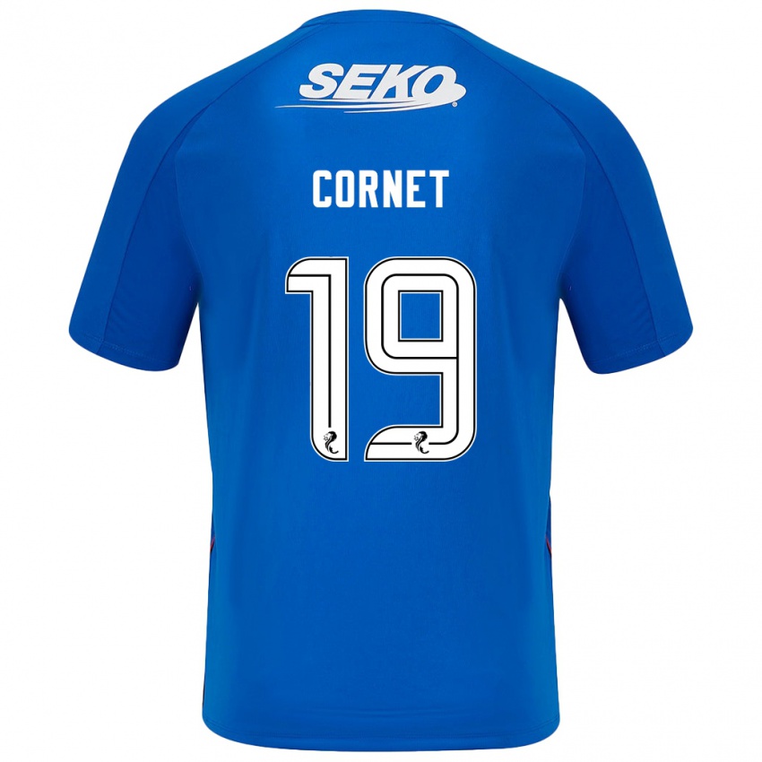 Kinder Chelsea Cornet #19 Dunkelblau Heimtrikot Trikot 2024/25 T-Shirt Österreich