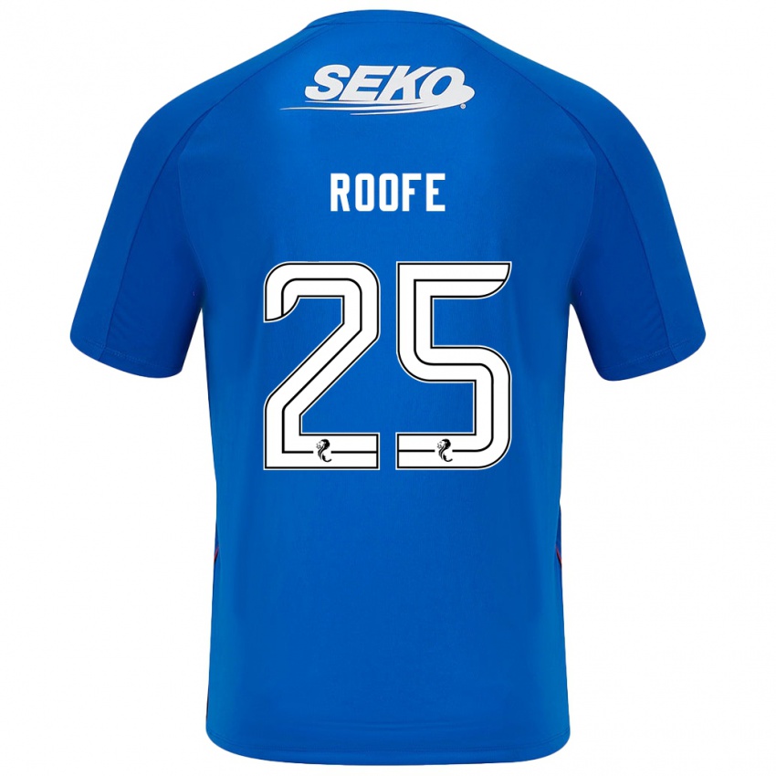 Kinder Kemar Roofe #25 Dunkelblau Heimtrikot Trikot 2024/25 T-Shirt Österreich