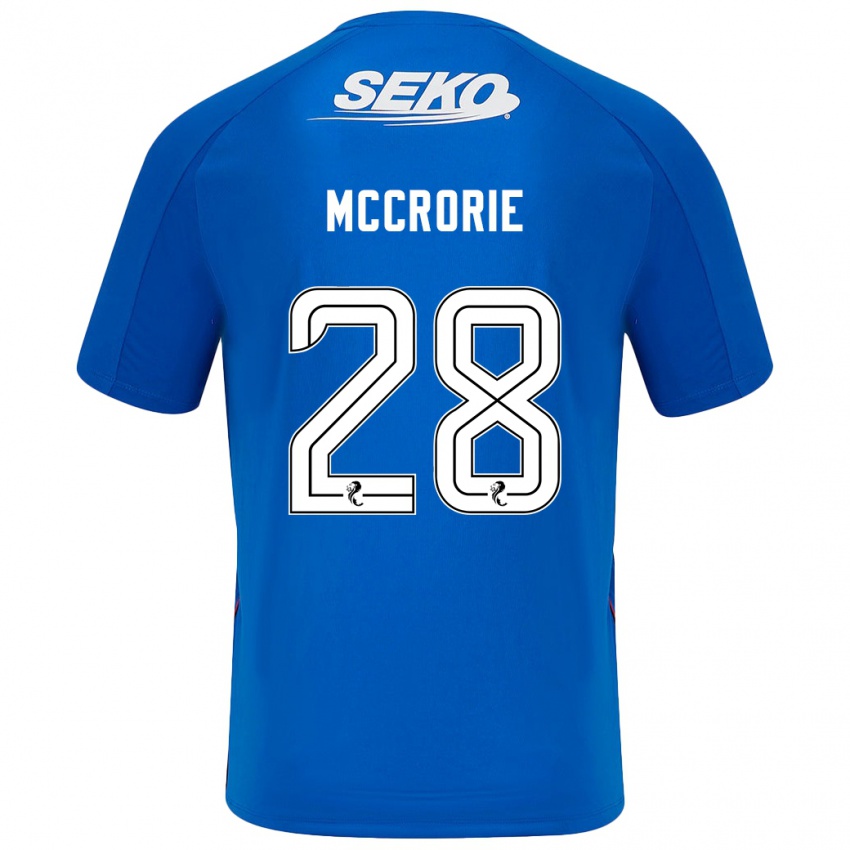 Kinder Robby Mccrorie #28 Dunkelblau Heimtrikot Trikot 2024/25 T-Shirt Österreich