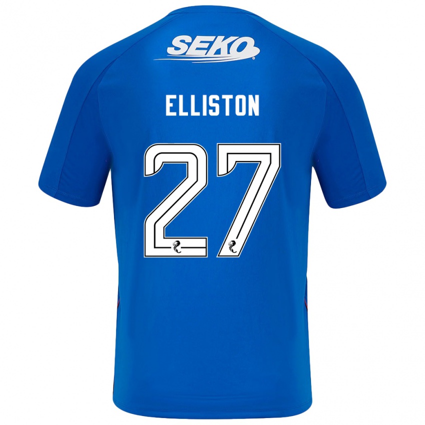 Kinder Maddie Elliston #27 Dunkelblau Heimtrikot Trikot 2024/25 T-Shirt Österreich