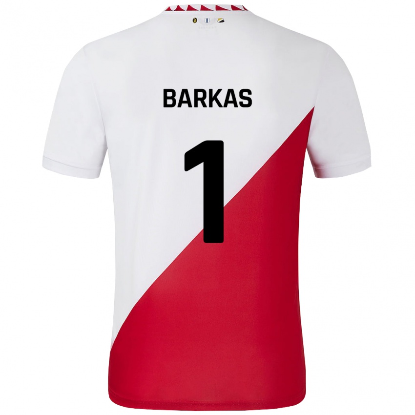 Kinder Vasilios Barkas #1 Weiß Rot Heimtrikot Trikot 2024/25 T-Shirt Österreich