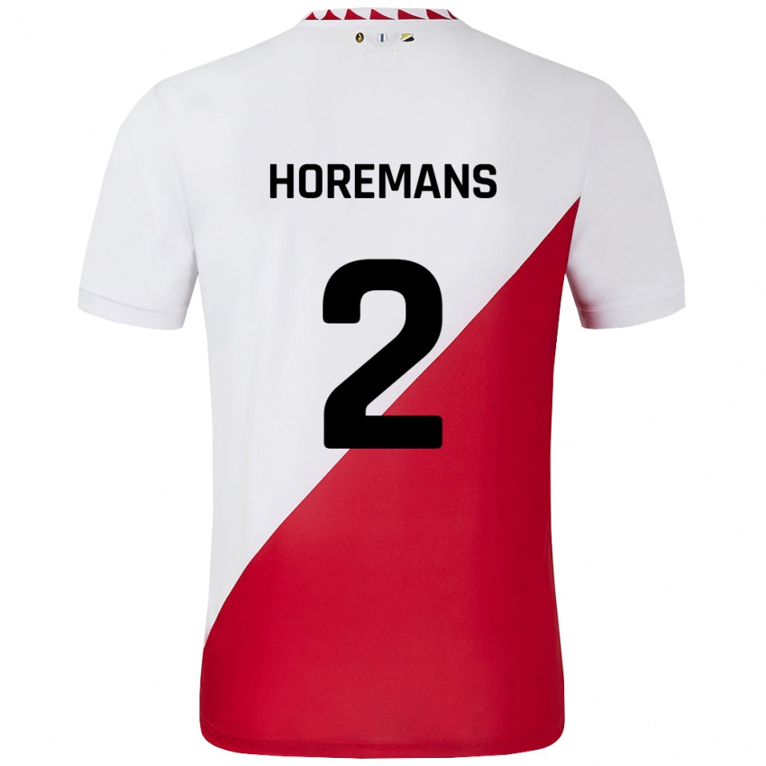 Kinder Siebe Horemans #2 Weiß Rot Heimtrikot Trikot 2024/25 T-Shirt Österreich