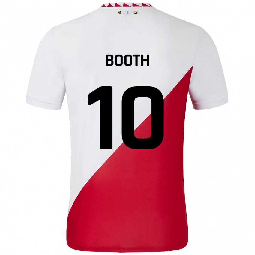 Kinder Taylor Booth #10 Weiß Rot Heimtrikot Trikot 2024/25 T-Shirt Österreich