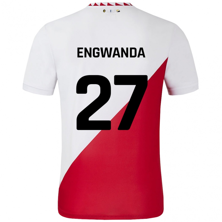 Kinder Alonzo Engwanda #27 Weiß Rot Heimtrikot Trikot 2024/25 T-Shirt Österreich