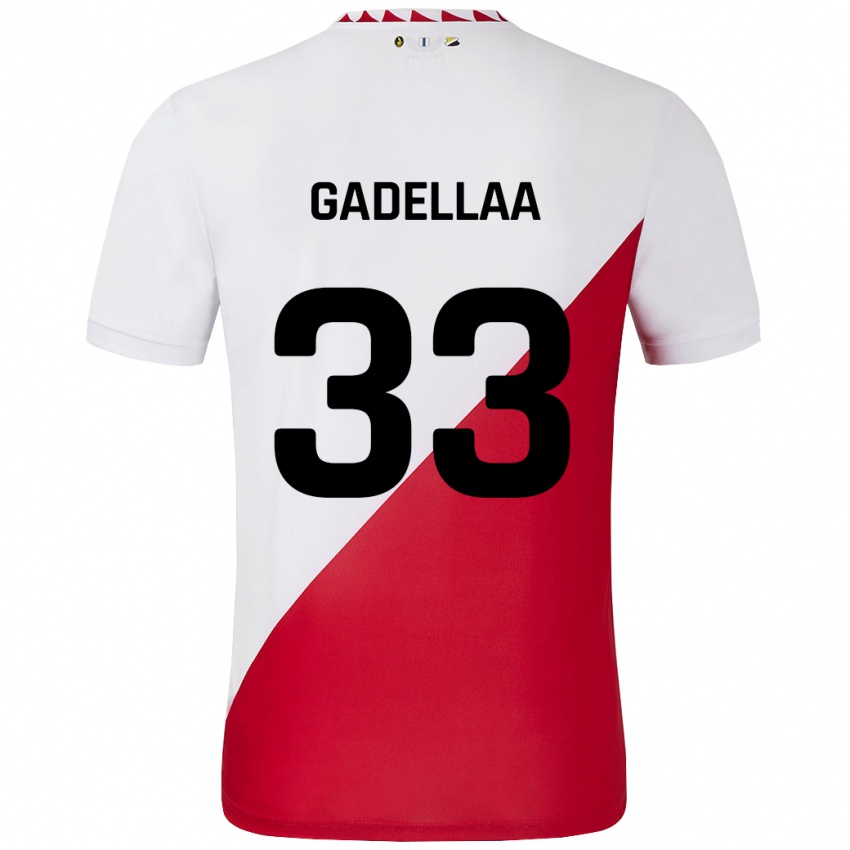 Kinder Kevin Gadellaa #33 Weiß Rot Heimtrikot Trikot 2024/25 T-Shirt Österreich