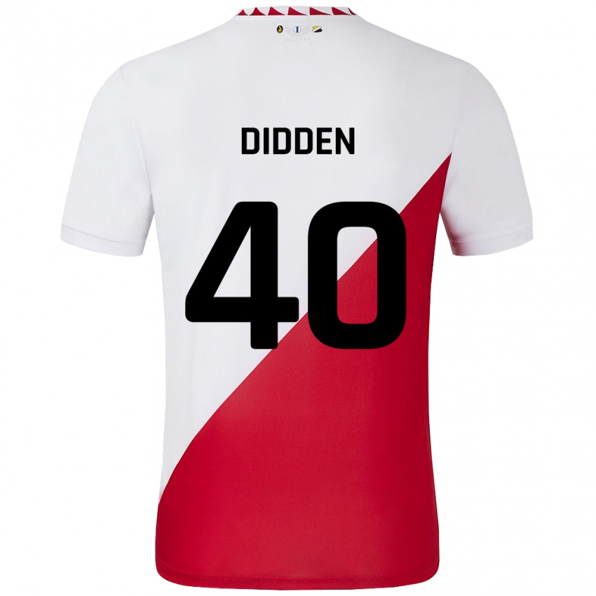 Kinder Matisse Didden #40 Weiß Rot Heimtrikot Trikot 2024/25 T-Shirt Österreich