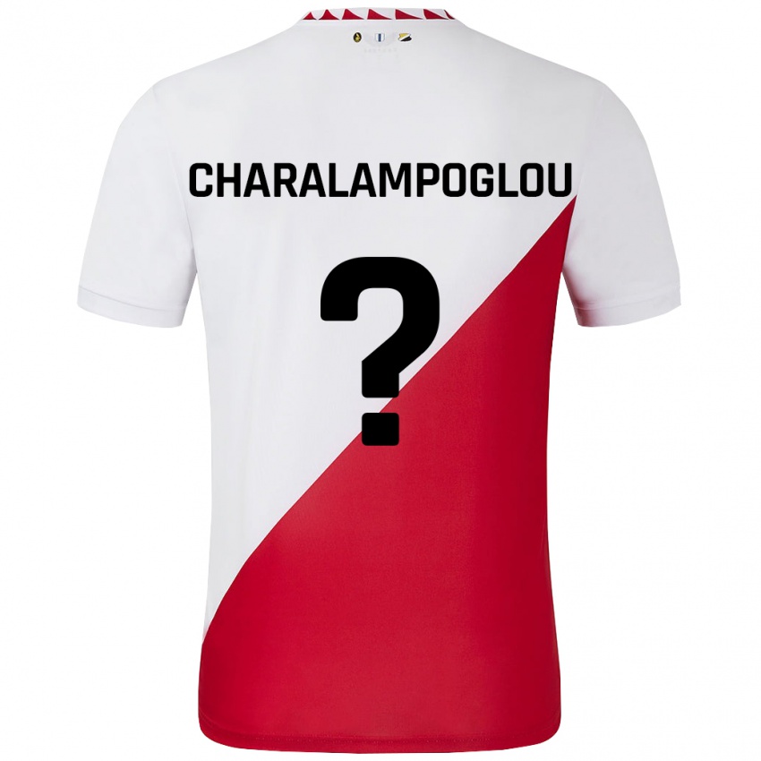 Kinder Georgios Charalampoglou #0 Weiß Rot Heimtrikot Trikot 2024/25 T-Shirt Österreich