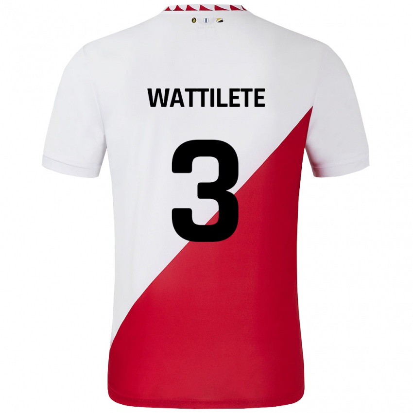 Kinder Julia Wattilete #3 Weiß Rot Heimtrikot Trikot 2024/25 T-Shirt Österreich