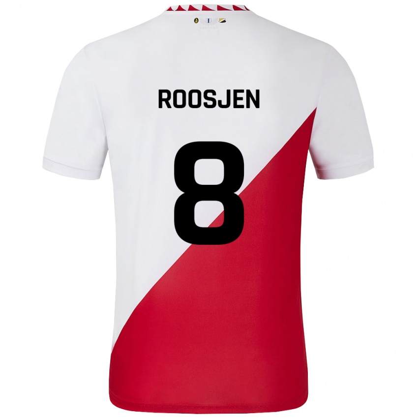 Kinder Judith Roosjen #8 Weiß Rot Heimtrikot Trikot 2024/25 T-Shirt Österreich