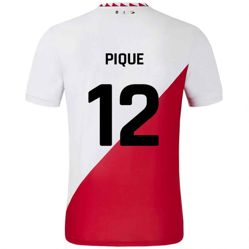 Kinder Naomi Piqué #12 Weiß Rot Heimtrikot Trikot 2024/25 T-Shirt Österreich