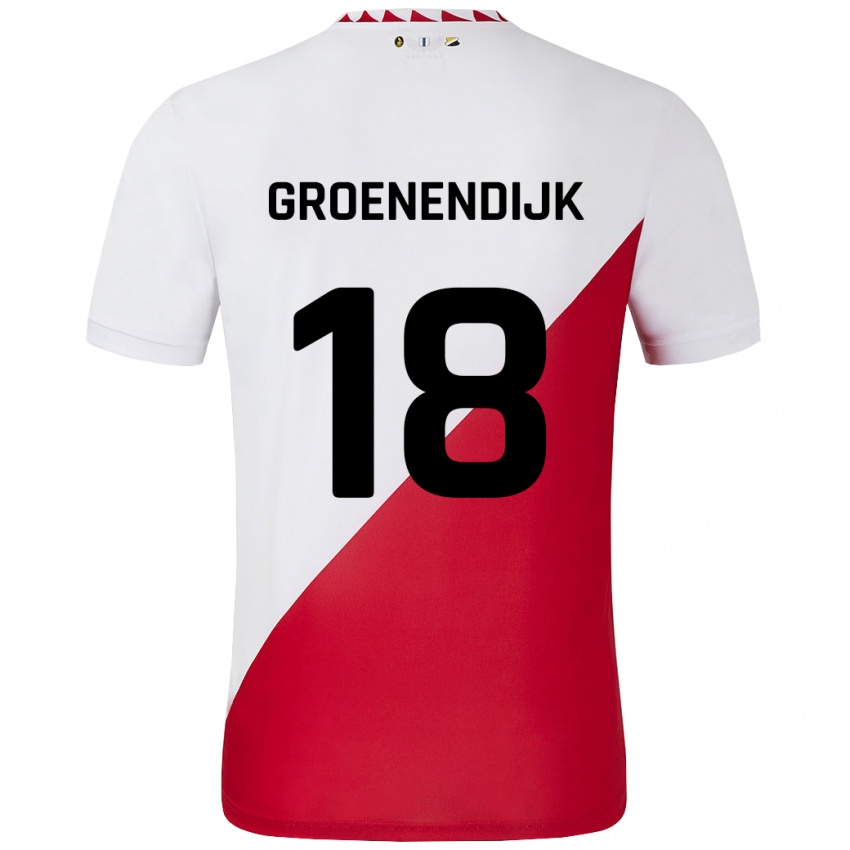 Kinder Tami Groenendijk #18 Weiß Rot Heimtrikot Trikot 2024/25 T-Shirt Österreich