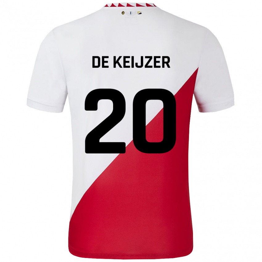 Kinder Lotje De Keijzer #20 Weiß Rot Heimtrikot Trikot 2024/25 T-Shirt Österreich