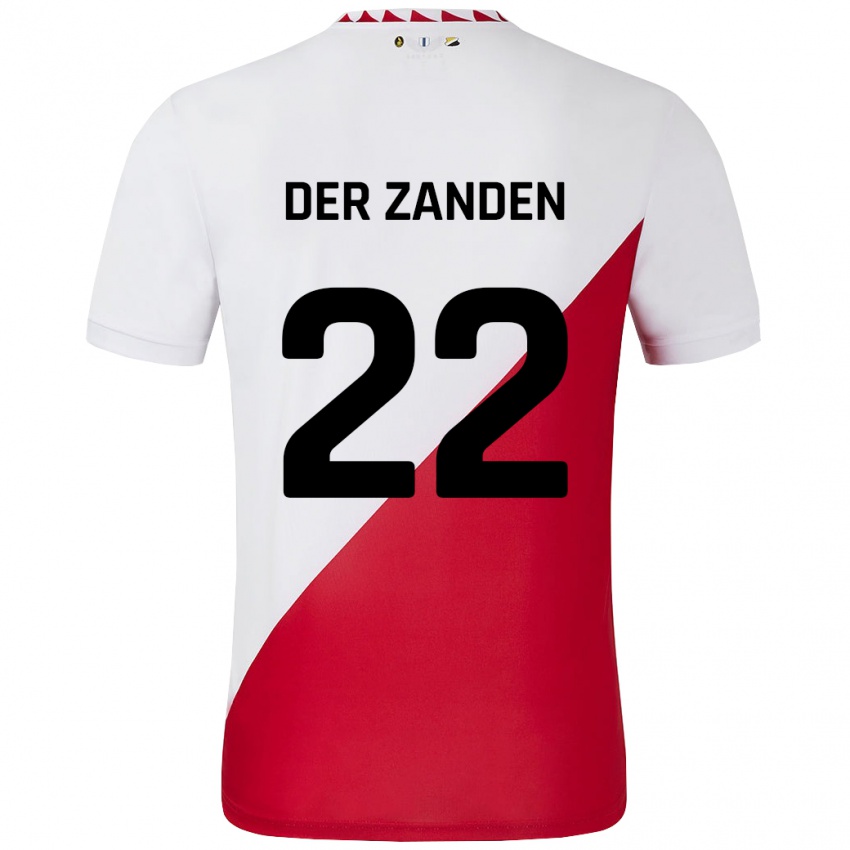 Kinder Iise Van Der Zanden #22 Weiß Rot Heimtrikot Trikot 2024/25 T-Shirt Österreich