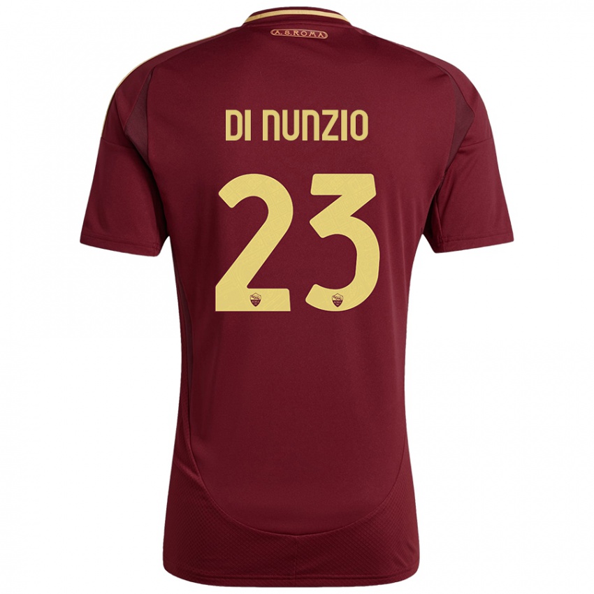 Kinder Alessandro Di Nunzio #23 Rot Braun Gold Heimtrikot Trikot 2024/25 T-Shirt Österreich