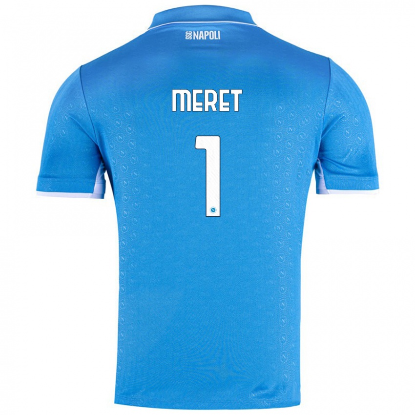 Kinder Alex Meret #1 Himmelblau Heimtrikot Trikot 2024/25 T-Shirt Österreich