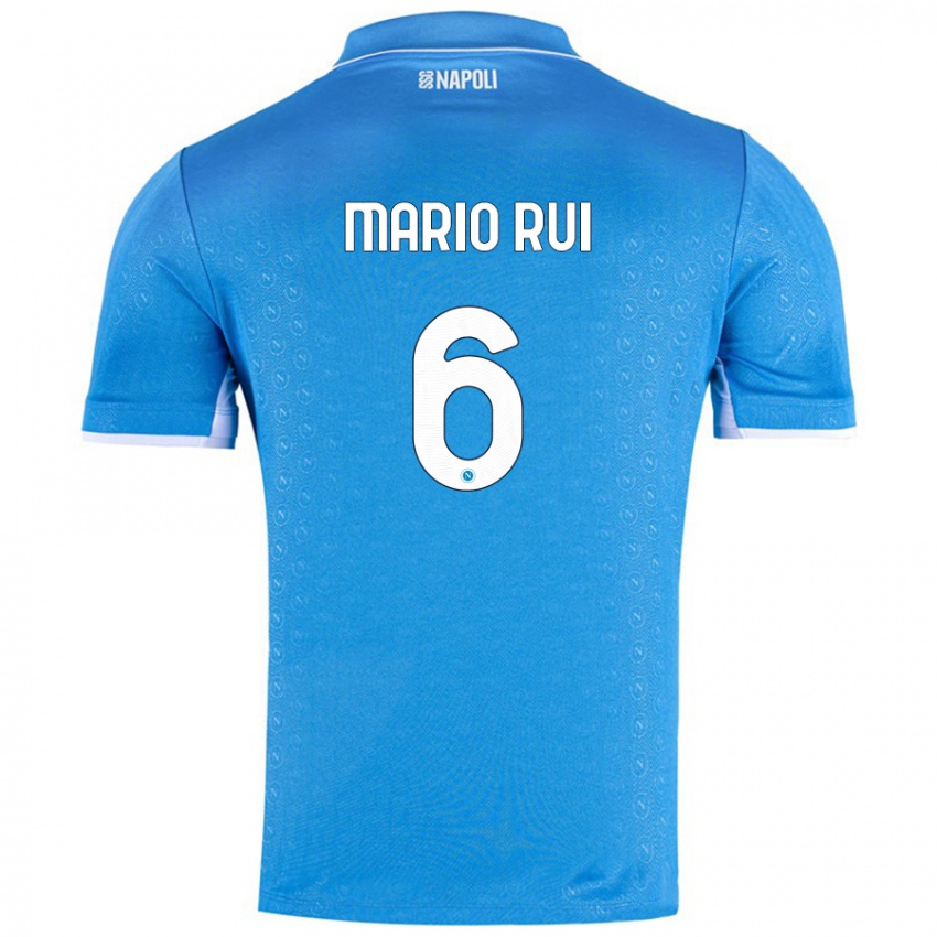 Kinder Mario Rui #6 Himmelblau Heimtrikot Trikot 2024/25 T-Shirt Österreich