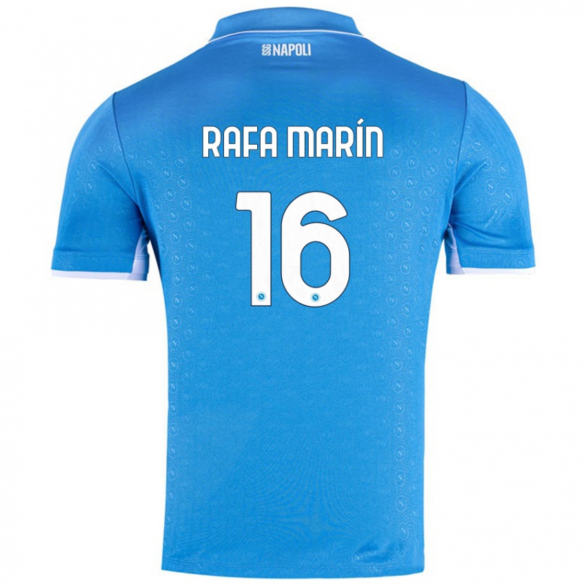 Kinder Rafa Marín #16 Himmelblau Heimtrikot Trikot 2024/25 T-Shirt Österreich