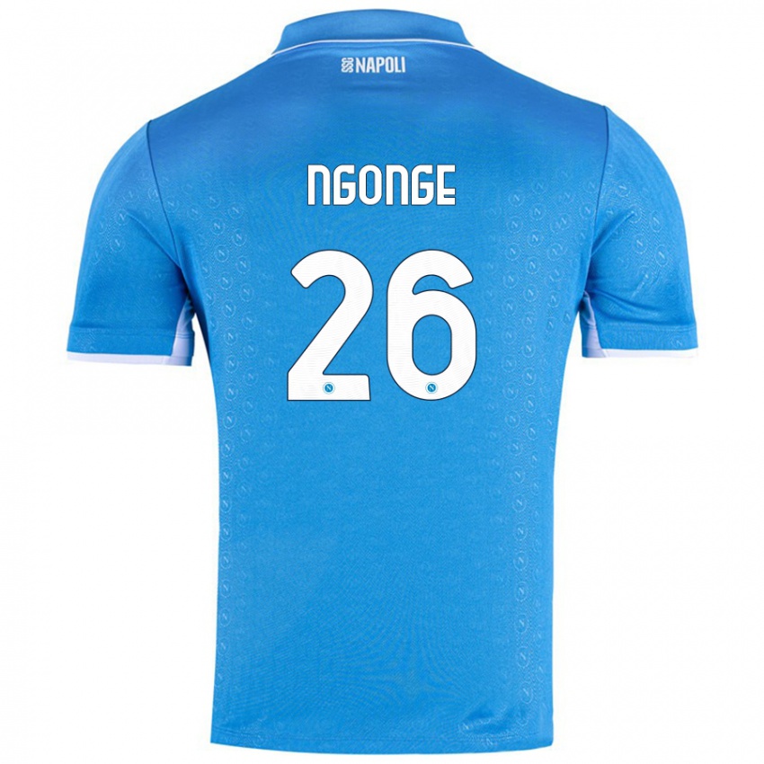 Kinder Cyril Ngonge #26 Himmelblau Heimtrikot Trikot 2024/25 T-Shirt Österreich