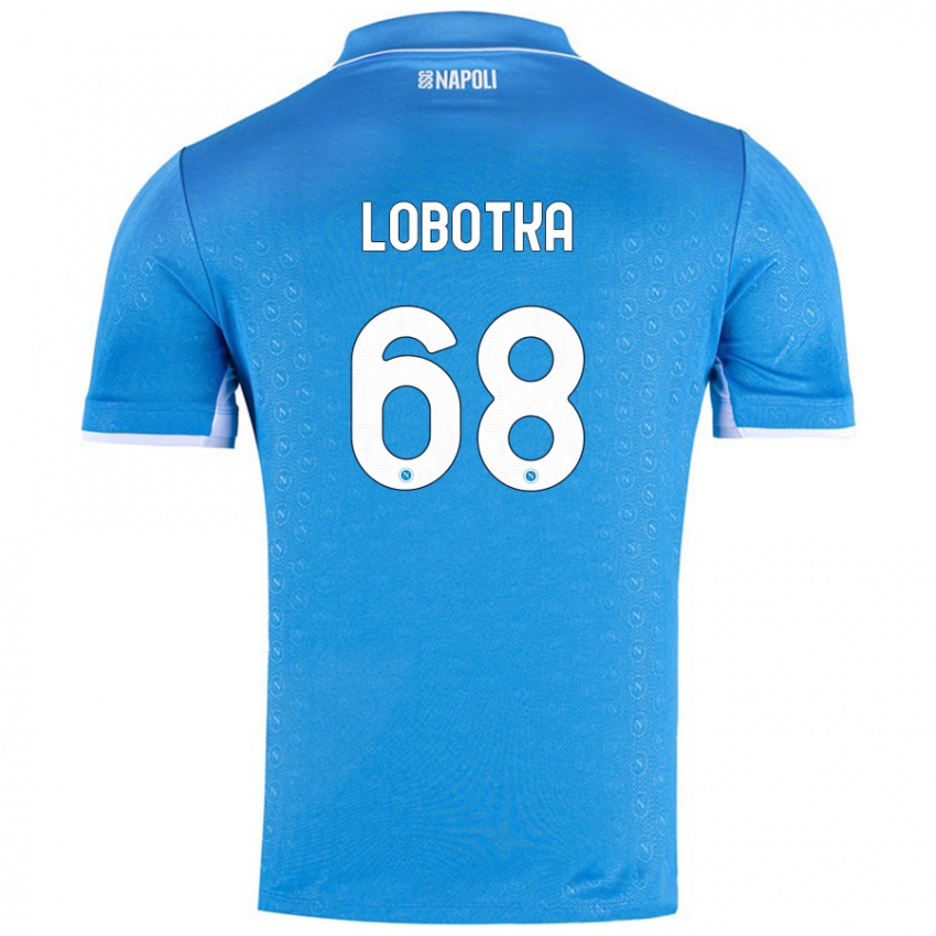 Kinder Stanislav Lobotka #68 Himmelblau Heimtrikot Trikot 2024/25 T-Shirt Österreich