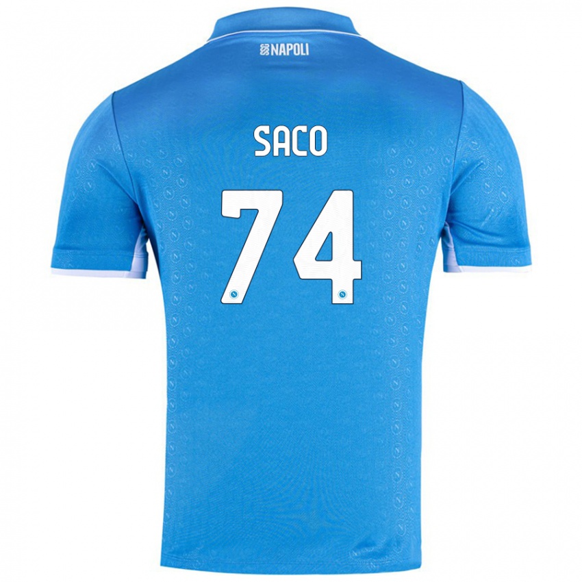 Kinder Coli Saco #74 Himmelblau Heimtrikot Trikot 2024/25 T-Shirt Österreich