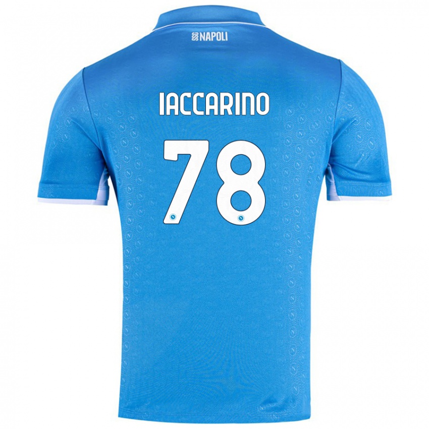 Kinder Gennaro Iaccarino #78 Himmelblau Heimtrikot Trikot 2024/25 T-Shirt Österreich