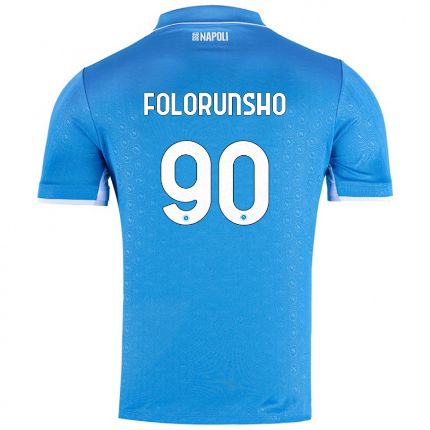 Kinder Michael Folorunsho #90 Himmelblau Heimtrikot Trikot 2024/25 T-Shirt Österreich