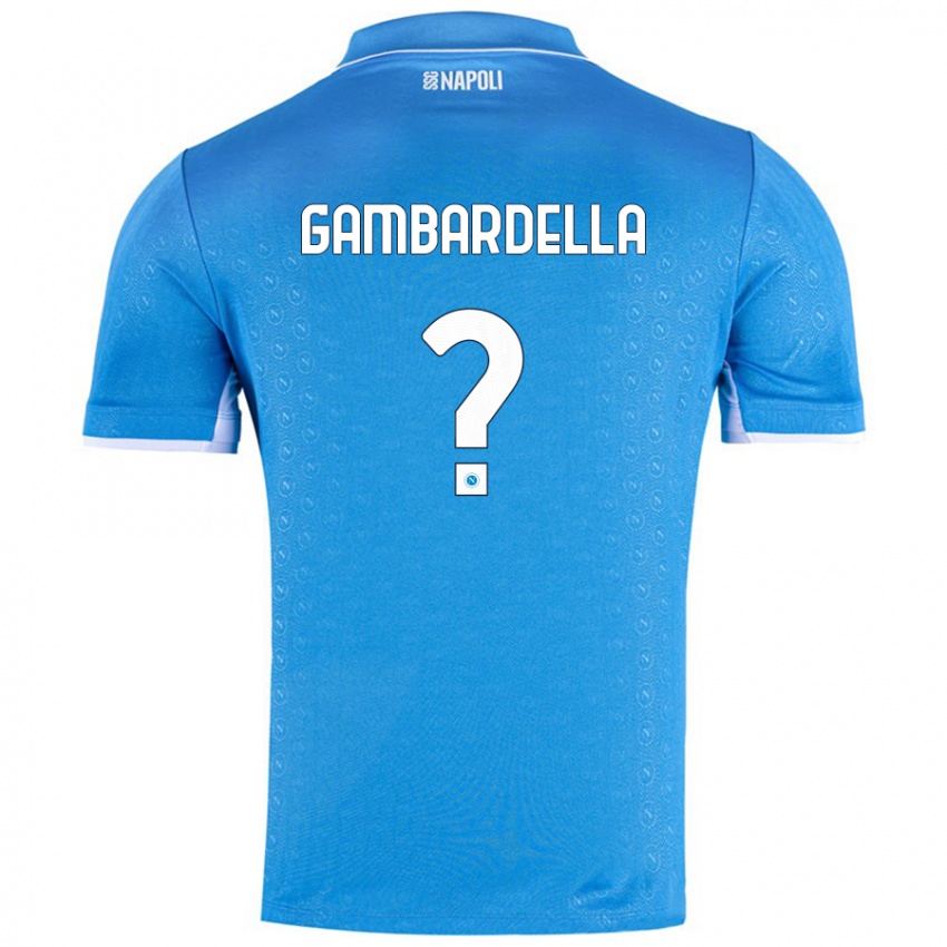 Kinder Vittorio Gambardella #0 Himmelblau Heimtrikot Trikot 2024/25 T-Shirt Österreich