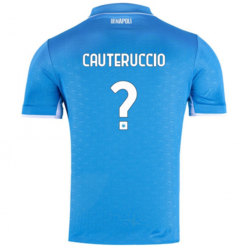 Kinder Walter Cauteruccio #0 Himmelblau Heimtrikot Trikot 2024/25 T-Shirt Österreich