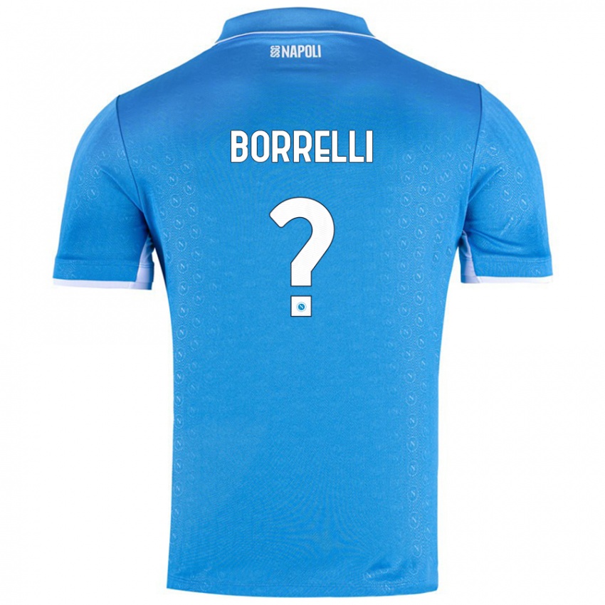 Kinder Ciro Borrelli #0 Himmelblau Heimtrikot Trikot 2024/25 T-Shirt Österreich