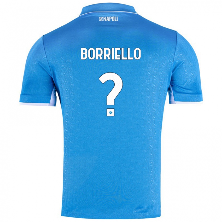 Kinder Salvatore Borriello #0 Himmelblau Heimtrikot Trikot 2024/25 T-Shirt Österreich