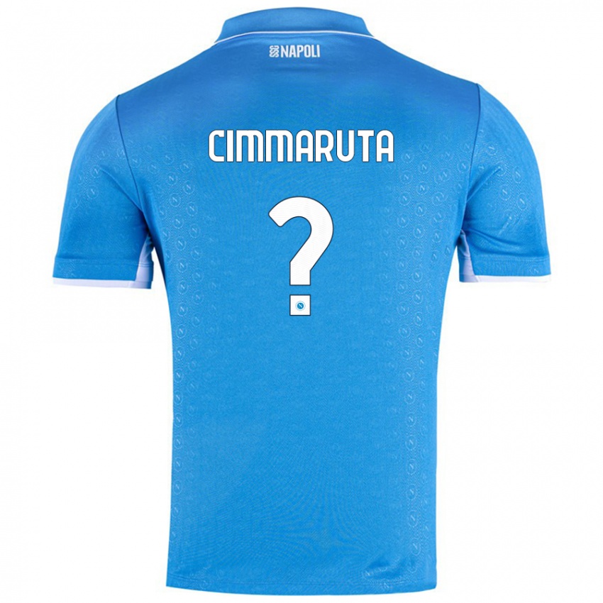 Kinder Antonio Cimmaruta #0 Himmelblau Heimtrikot Trikot 2024/25 T-Shirt Österreich