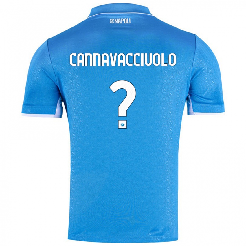 Kinder Luigi Pio Cannavacciuolo #0 Himmelblau Heimtrikot Trikot 2024/25 T-Shirt Österreich