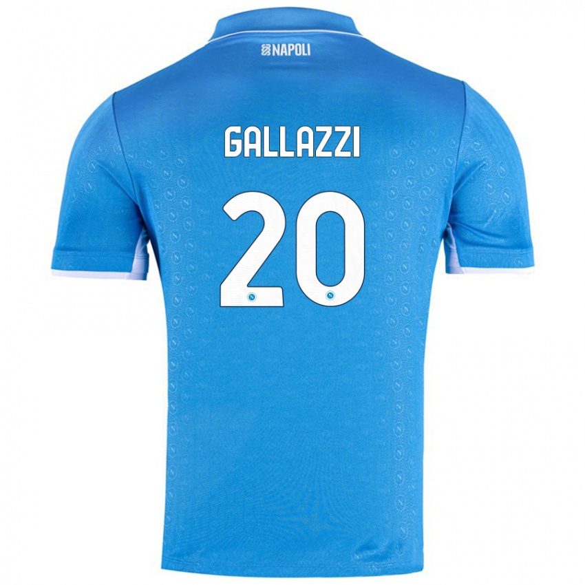 Kinder Valentina Gallazzi #20 Himmelblau Heimtrikot Trikot 2024/25 T-Shirt Österreich