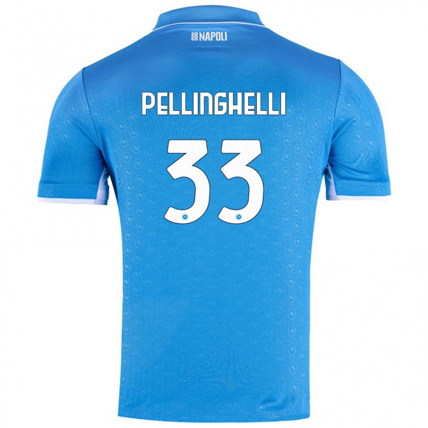 Kinder Alice Pellinghelli #33 Himmelblau Heimtrikot Trikot 2024/25 T-Shirt Österreich