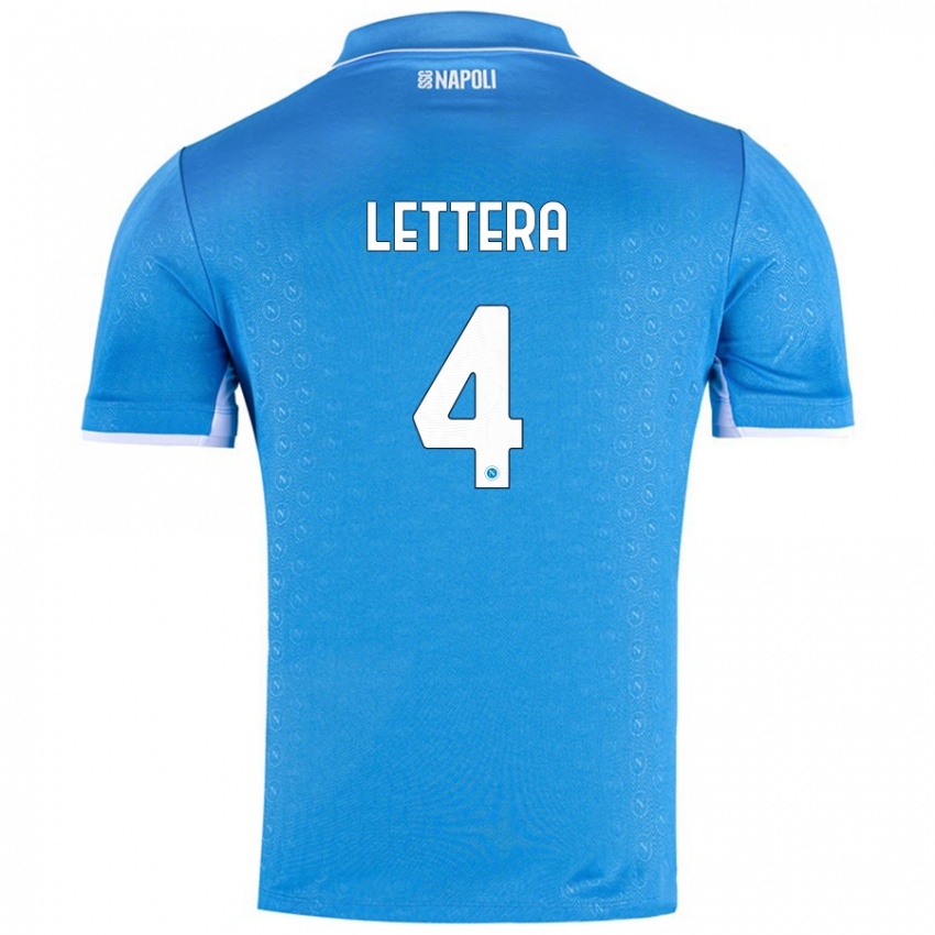 Kinder Alessio Lettera #4 Himmelblau Heimtrikot Trikot 2024/25 T-Shirt Österreich