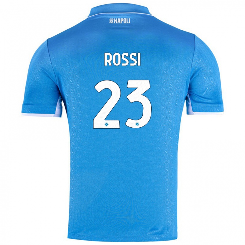 Kinder Leonardo Rossi #23 Himmelblau Heimtrikot Trikot 2024/25 T-Shirt Österreich