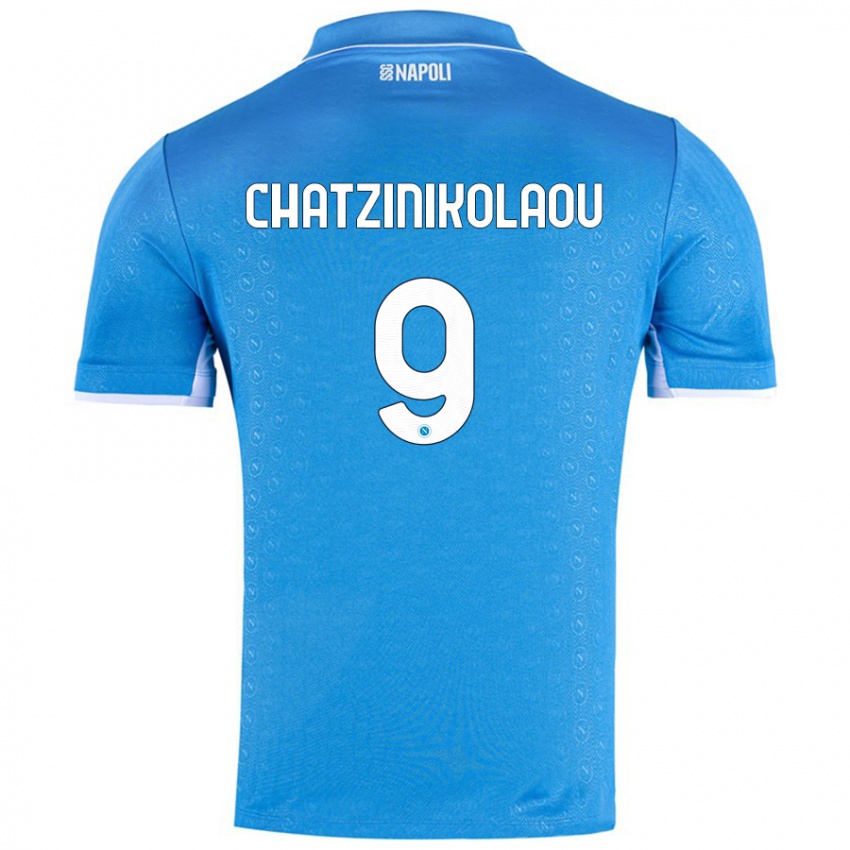 Kinder Despoina Chatzinikolaou #9 Himmelblau Heimtrikot Trikot 2024/25 T-Shirt Österreich