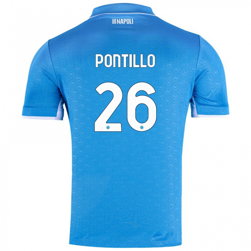 Kinder Pasquale Pontillo #26 Himmelblau Heimtrikot Trikot 2024/25 T-Shirt Österreich