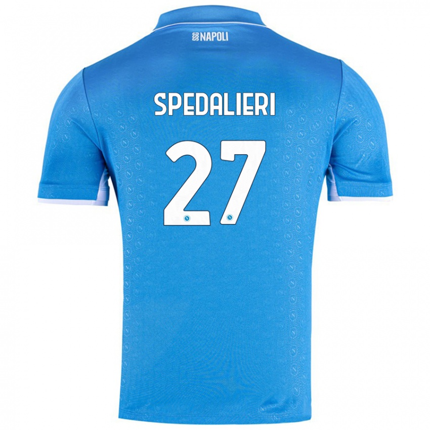 Kinder Johnatan Andrea Spedalieri #27 Himmelblau Heimtrikot Trikot 2024/25 T-Shirt Österreich