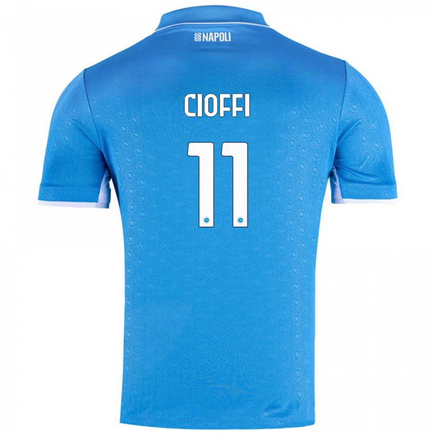 Kinder Antonio Cioffi #11 Himmelblau Heimtrikot Trikot 2024/25 T-Shirt Österreich