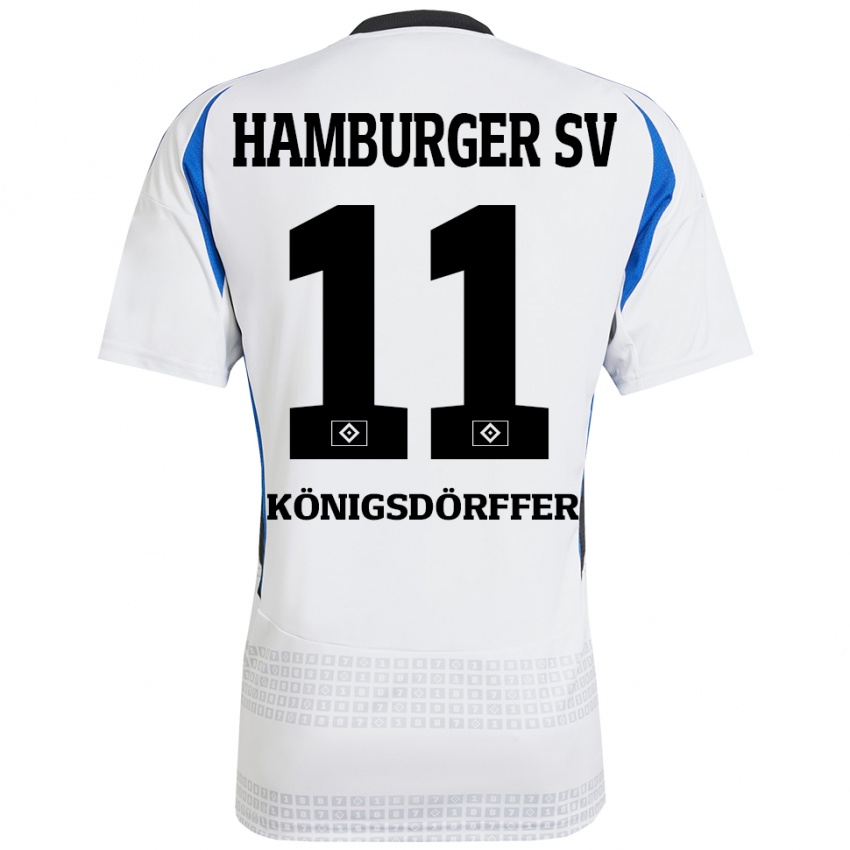 Kinder Ransford Königsdörffer #11 Weiß Blau Heimtrikot Trikot 2024/25 T-Shirt Österreich