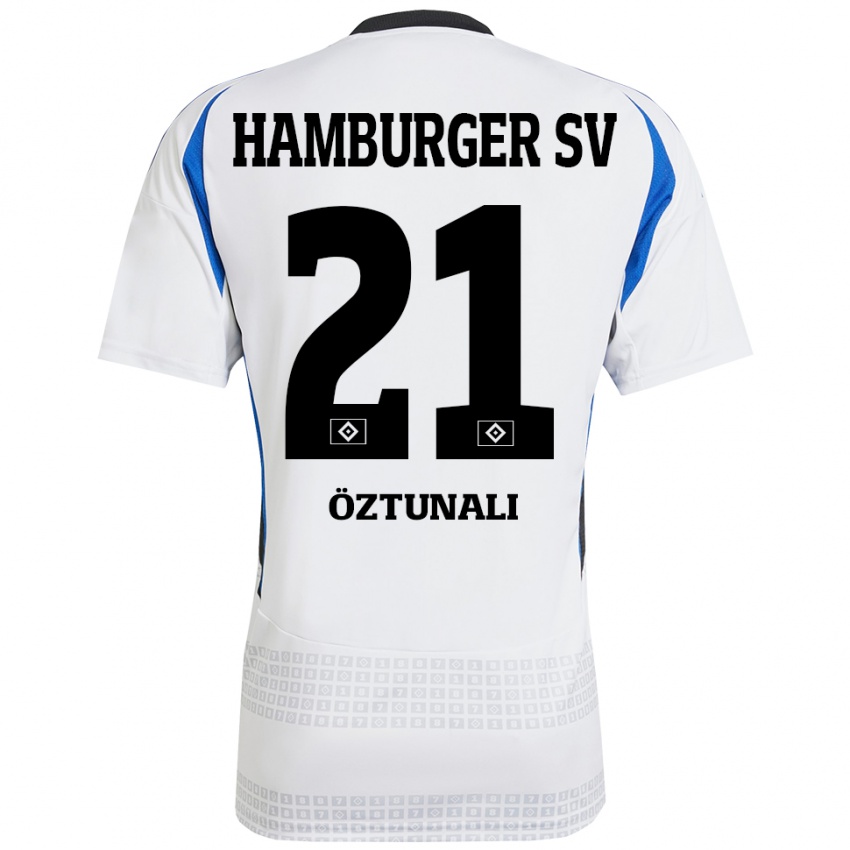 Kinder Levin Öztunali #21 Weiß Blau Heimtrikot Trikot 2024/25 T-Shirt Österreich