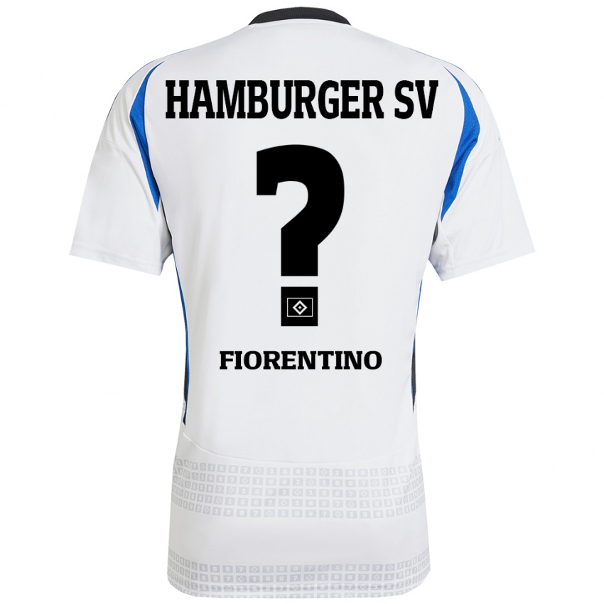 Kinder Gianluca Fiorentino #0 Weiß Blau Heimtrikot Trikot 2024/25 T-Shirt Österreich