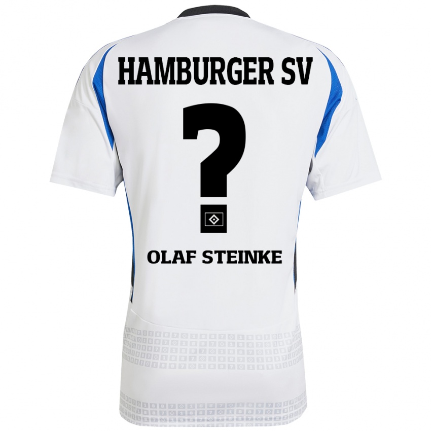 Kinder Eric Olaf Steinke #0 Weiß Blau Heimtrikot Trikot 2024/25 T-Shirt Österreich