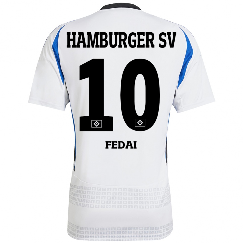 Kinder Martin Fedai #10 Weiß Blau Heimtrikot Trikot 2024/25 T-Shirt Österreich