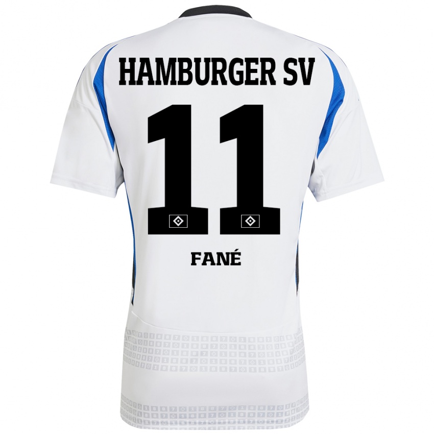 Kinder Sidi Fané #11 Weiß Blau Heimtrikot Trikot 2024/25 T-Shirt Österreich