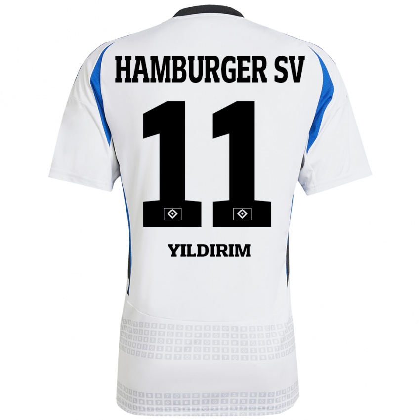 Kinder Mehmet Yildirim #11 Weiß Blau Heimtrikot Trikot 2024/25 T-Shirt Österreich