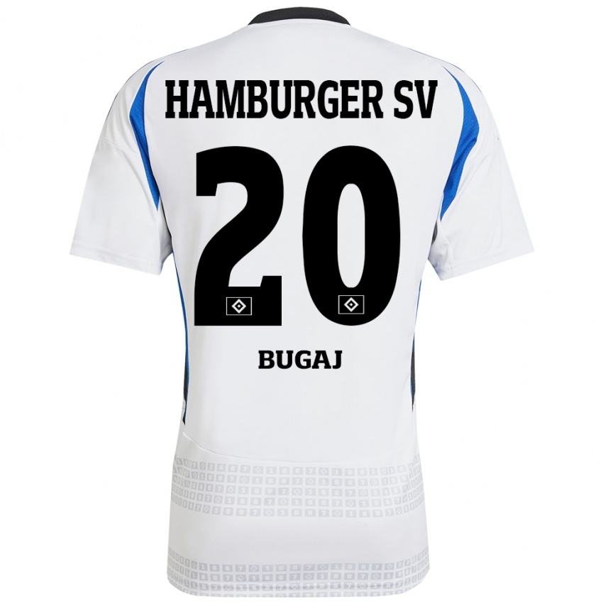 Kinder Jan-Luca Bugaj #20 Weiß Blau Heimtrikot Trikot 2024/25 T-Shirt Österreich