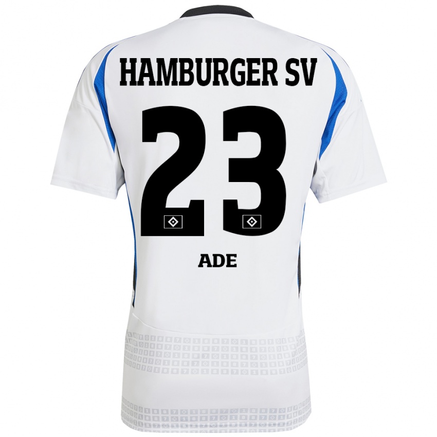 Kinder Jeremy Ade #23 Weiß Blau Heimtrikot Trikot 2024/25 T-Shirt Österreich