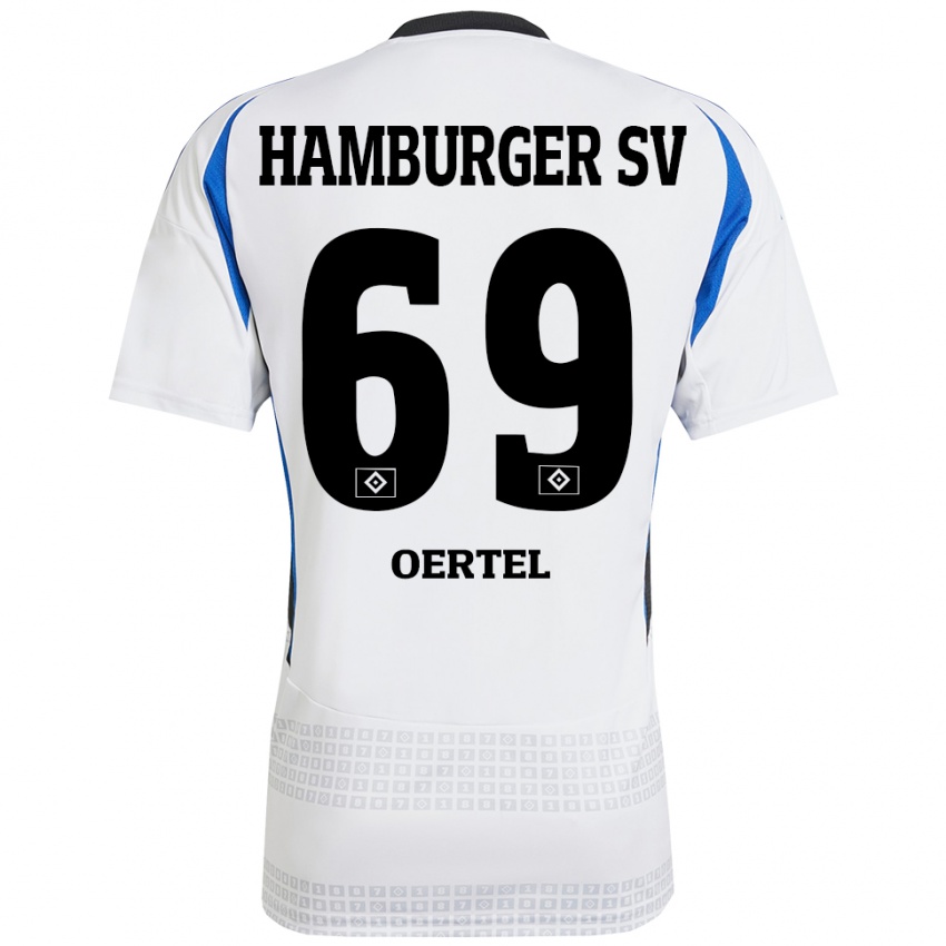 Kinder Jan Oertel #69 Weiß Blau Heimtrikot Trikot 2024/25 T-Shirt Österreich